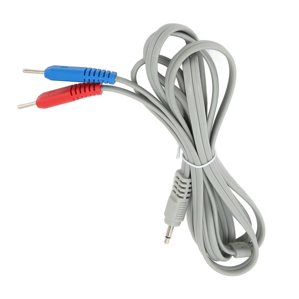 Massage Machine Electrode Lead Wires 2 In 1 Pin Socket Contact Electrode Lead Cable for TENS Machine