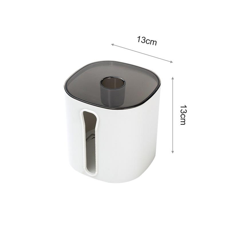 

Bathroom Household Non-perforated Toilet Paper Box Living Room Desktop Tissue BoxBedroom Desktop Tissue Box Circle сірий