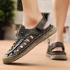Fashion 2025 Cow Leather Casual Sandals Summer High Quality Outdoor Handmade Men Sandals Comfy Thick Bottom Mens Beach Shoes Size 48