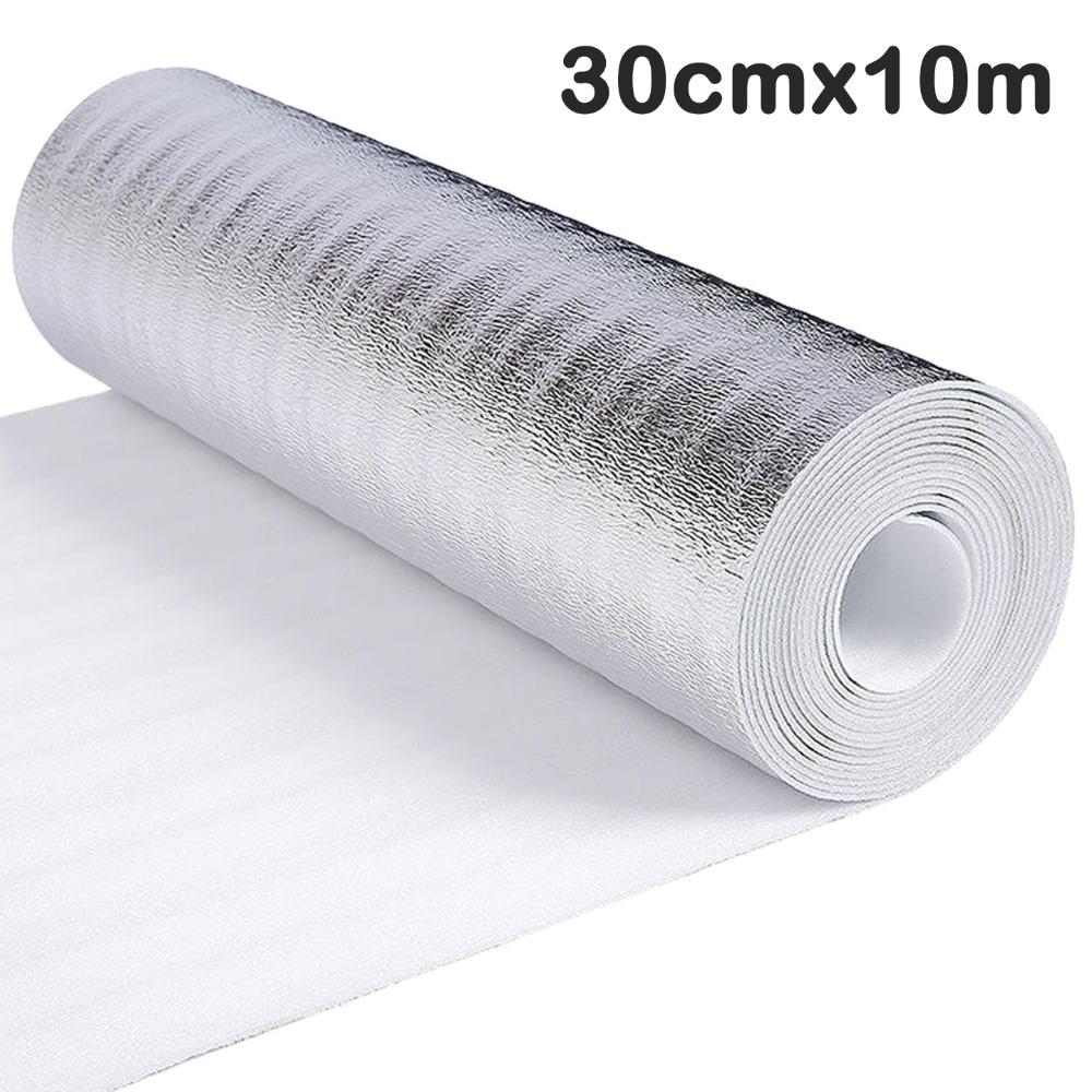 5m/10m Wandisolierfolie Wasserdichte Aluminiumfolie Isolierwatte Verdickt Sonnenschutz Heizkörper Reflektierende Folie