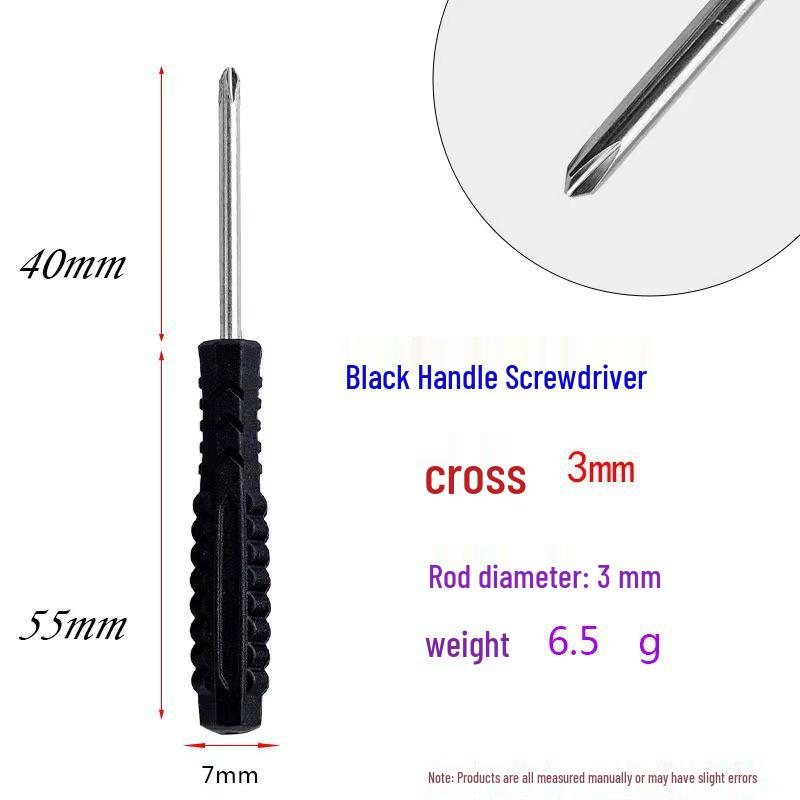 Complimentary 5mm Phillips/Slotted Screwdriver for Toy, Appliance, Furniture, and Car Use.