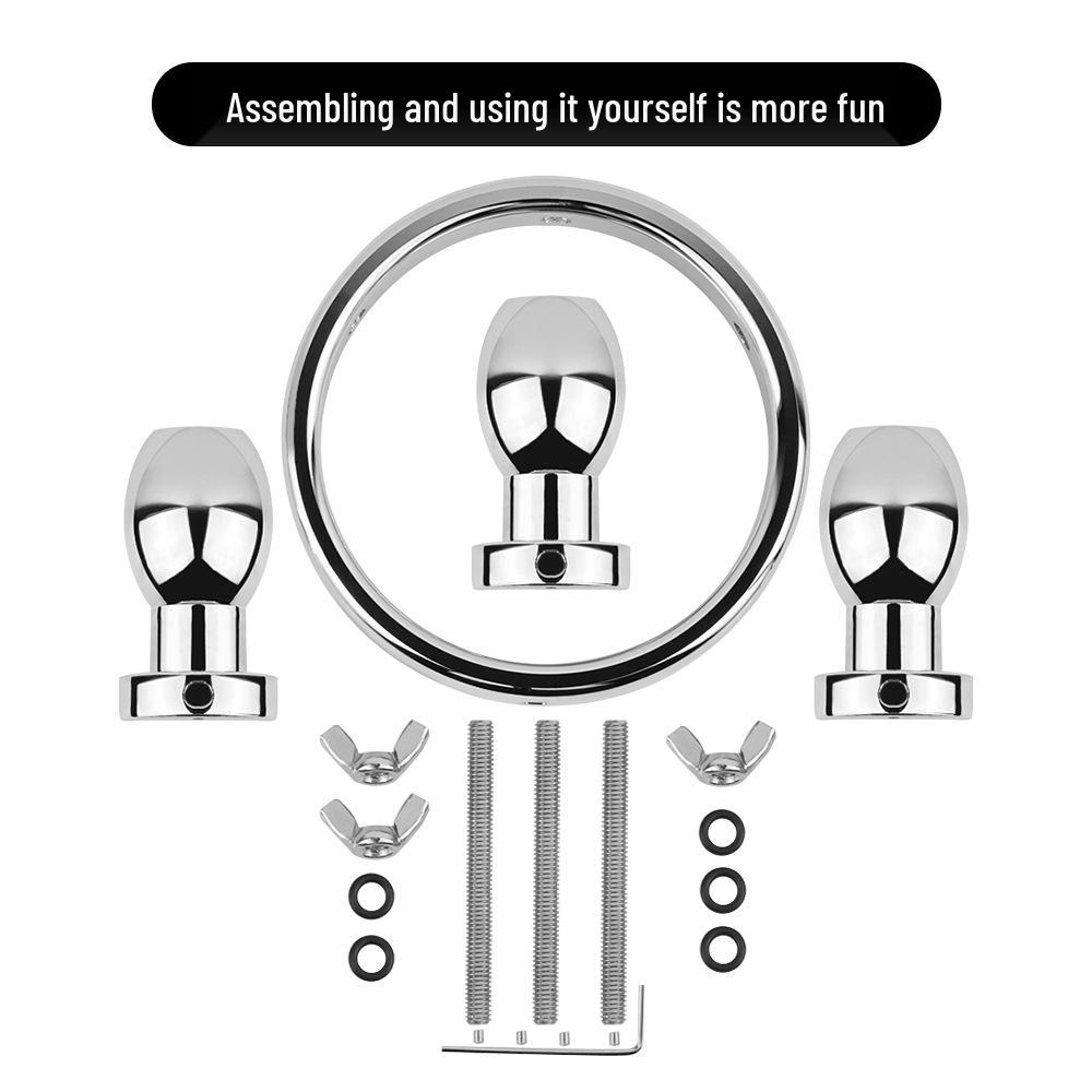 Pleasure Metal Anal Expander Plug for Men & Women - Rear Garden Stimulation & SM Training Toys