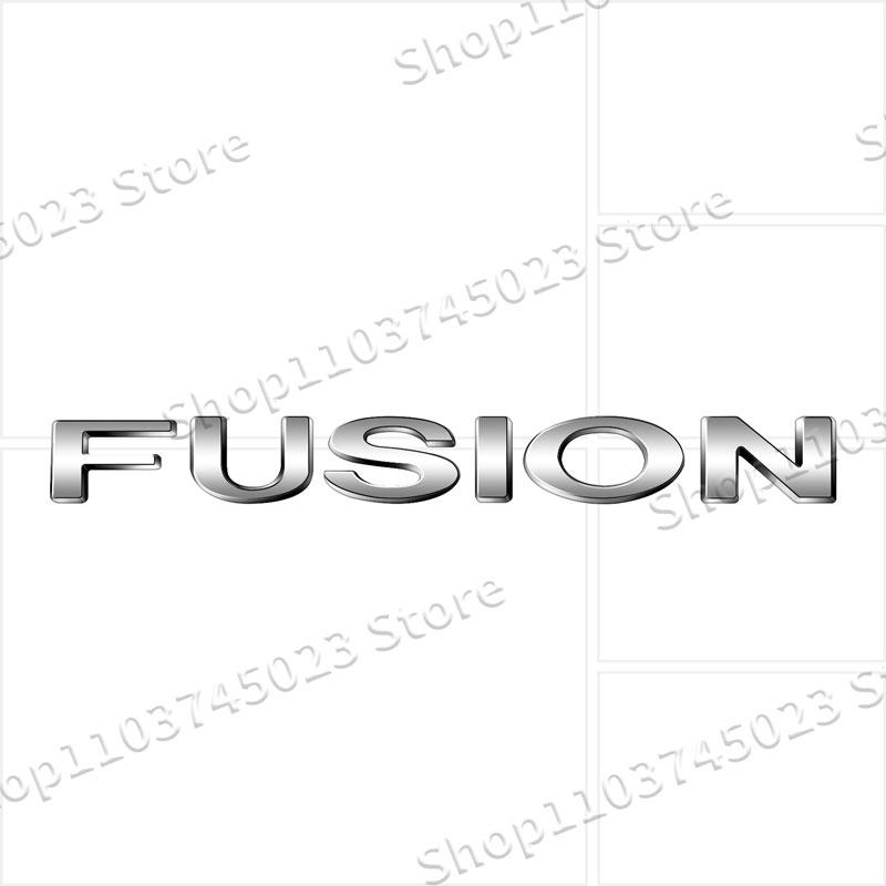 Auto Accessories Letter Emblem 3D Rear Trunk Fender ABS Plastic Silver/Black Badge Decals For Ford Fusion Logo Car Styling