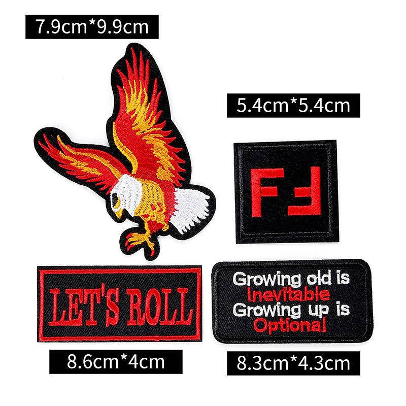 Badge Cloth Sticker Clothes Pants Patch Sticker Down Jacket Jeans Hole Repair Sticker Pattern Embroidery Sticker