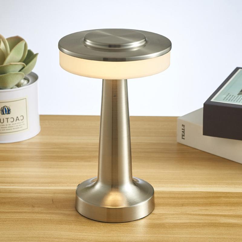 Portable Led Table Lamp Outdoor Usb Charging 3-levels Brightness1800mah Battery Decorative Night