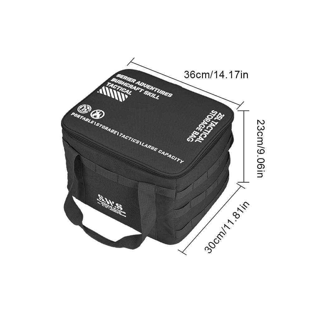 20L/32L Camping Storage Bag Gas Tank Storage Bag Insulated Picnic Bag Cooler Lunch Box Thermal Bag Outdoor BBQ Tools Organizer