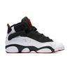 (GS) Air Jordan 6 Rings 'Black White Gym Red' Kids' 323419-012