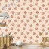 Wallpaper Small Flowers Cream, Beige and Orange for Living Room and Bedroom 50x1000