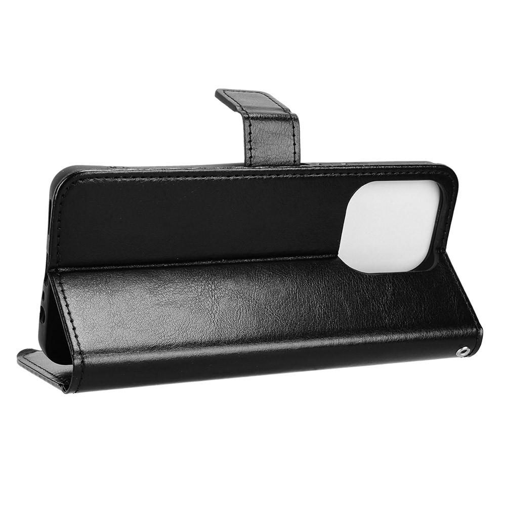 PU-Lederhülle für Realme Note 70T 4G/Narzo 80 Lite 4G/Realme C71 4G (Indien) Crazy Horse Textur Handyhülle mit Geldbörse und Trageriemen