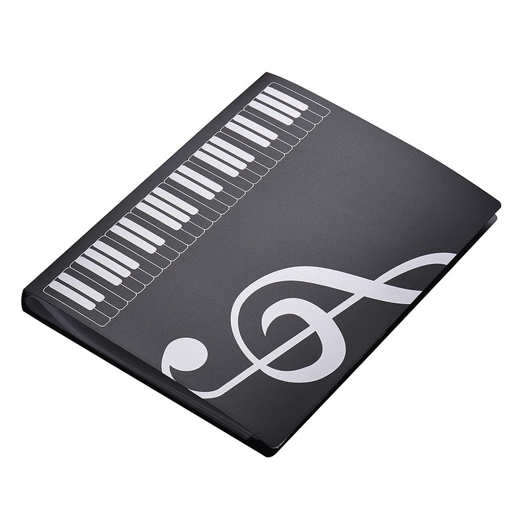 A4 Size Music Score Paper Sheet Note Document File Organizer Folder Holder Case 40 Pockets