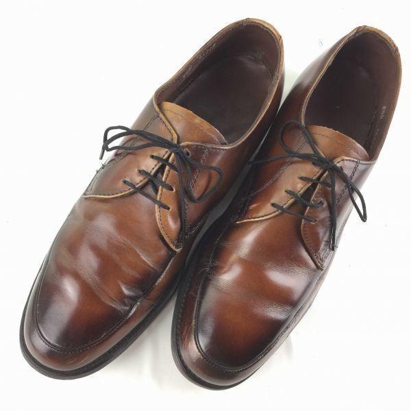 70s-80s Vintage Made In USA J.C. Penney U-Tip Goodyear Welted Business Shoes Brown Size 8.5D 26.0-26.5 Men's(USED)