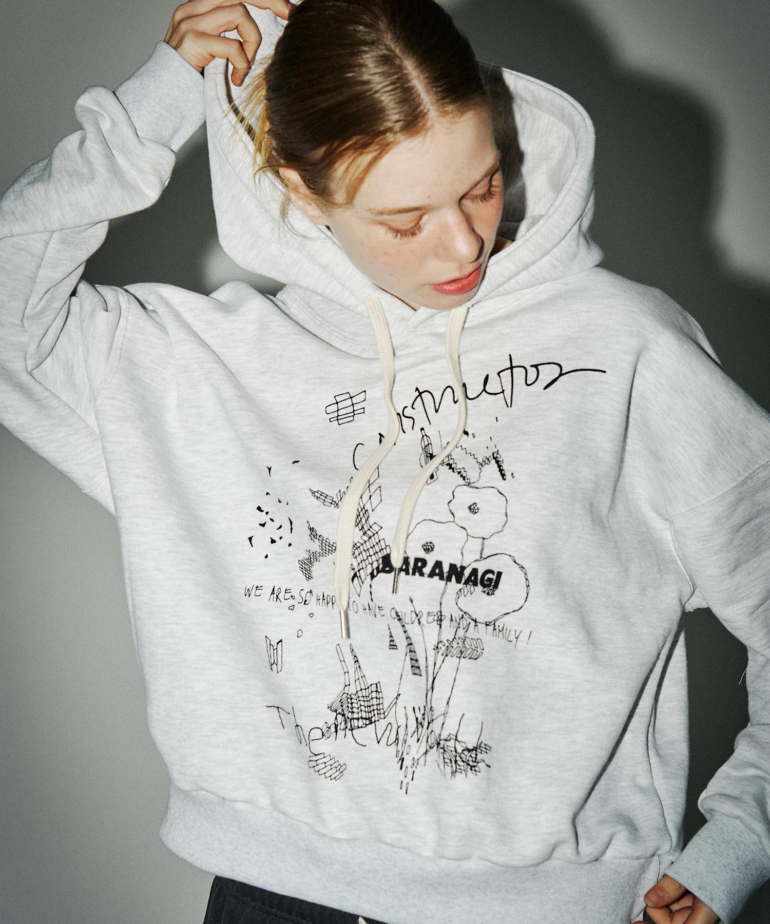 Sarangi Se056-Hoodie (White Melange) White Melange/Free