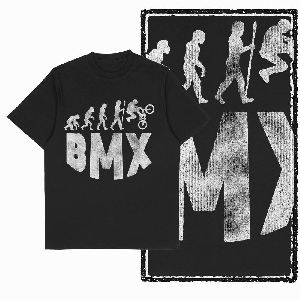 Унисекс футболка с графическим принтом на тему BMX, большого размера, стритвир, ретро, хлопок, черная футболка, крутая уникальная футболка G47 S