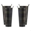 4 Pcs French Flower Bucket Planter Pot Dried Arrangements Metal Vase Pots