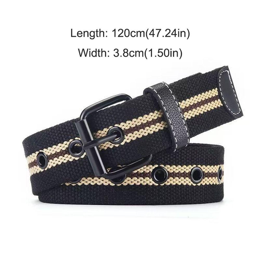 Cintos de Cintura de Fivela de Liga da Moda Tecido Respirável Faixa de Cintura Esportes ao Ar Livre Cinto de Lona de Nylon