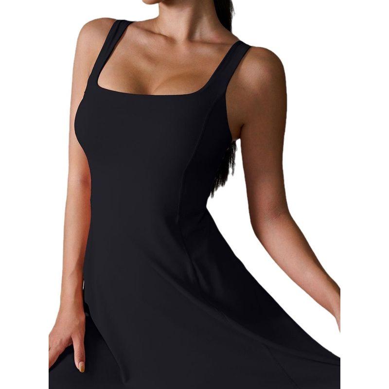 European and American Sports Dress Sexy All-Match Anti-exposure Lining With Chest Pad Anti-exposure Running Tennis Fitness Skirt Women