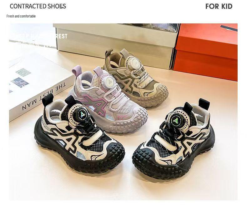 2026 New Summer Breathable Mesh Hiking Shoes for Boys
