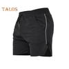 Men Shorts Solid Color Design Regular Fit Casual Shorts with Pockets Elastic Drawstring Waist Quick Drying Gym Shorts