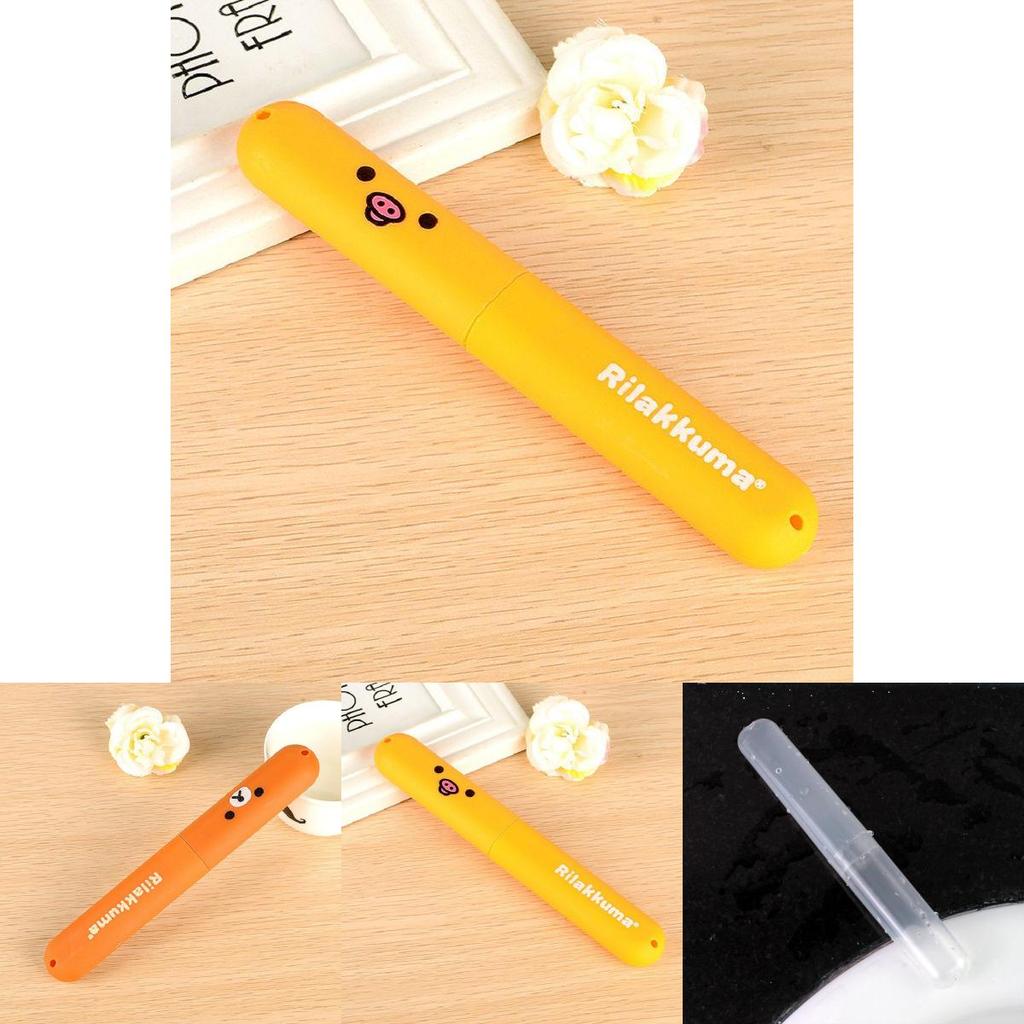 Adorable Bear Portable Toothbrush Cover Holder Storage Box For Outdoor Travel Hygiene