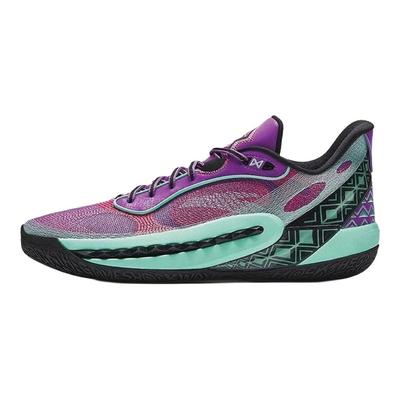 Crazy Tide 6 Fashion Versatile Shock Absorbing Wear Resistant Non Slip Low Top Basketball Shoes Men Sneaker Purple Pink Green 112431111-5
