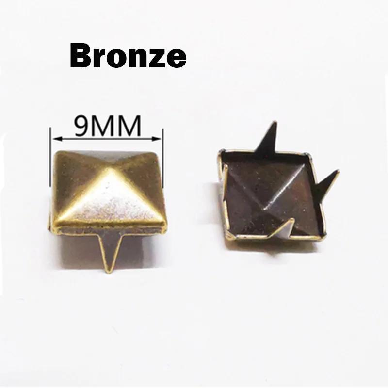 20/30/50Pcs 4~15mm Metal 4 Claw Rivets Square/Round Spike Studs Pyramid Rivets for Clothes Shoes Bags Belt Punk DIY Leathercraft
