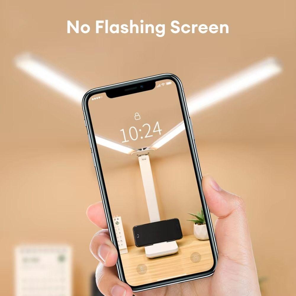 3 Levels Dimmable LED Desk Lamp Touch Control Foldable Reading Light Desk Lighting