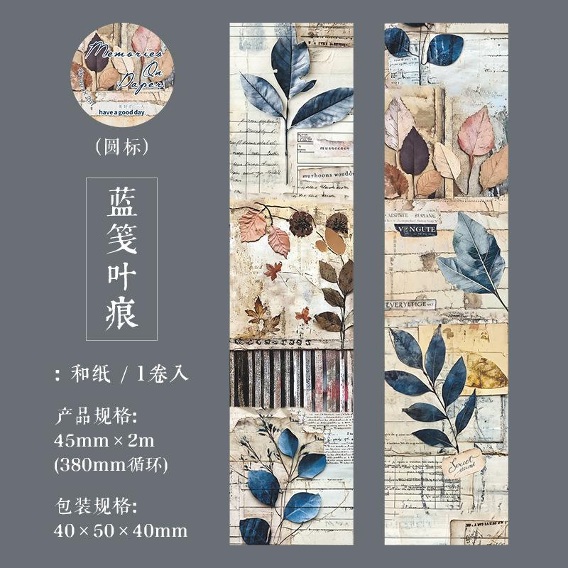 Retro Material Tape for a Beautiful Day Memory Series Base Collage Decoration DIY