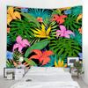 Plant Leaf Printed Tapestry Wall Hanging Bohemian Thin Polyester Home Sofa Bed Sheet Picnic Tablecloth Bedroom Decoration