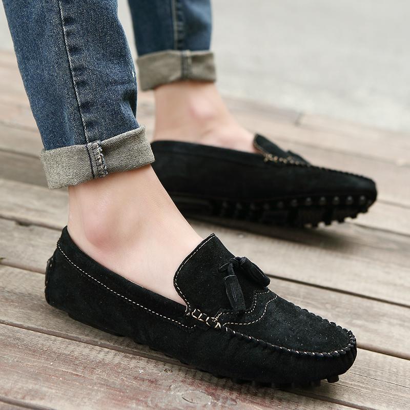 Ležérní boty pánské slip on mokasíny kožené boty pánské Móda 2024