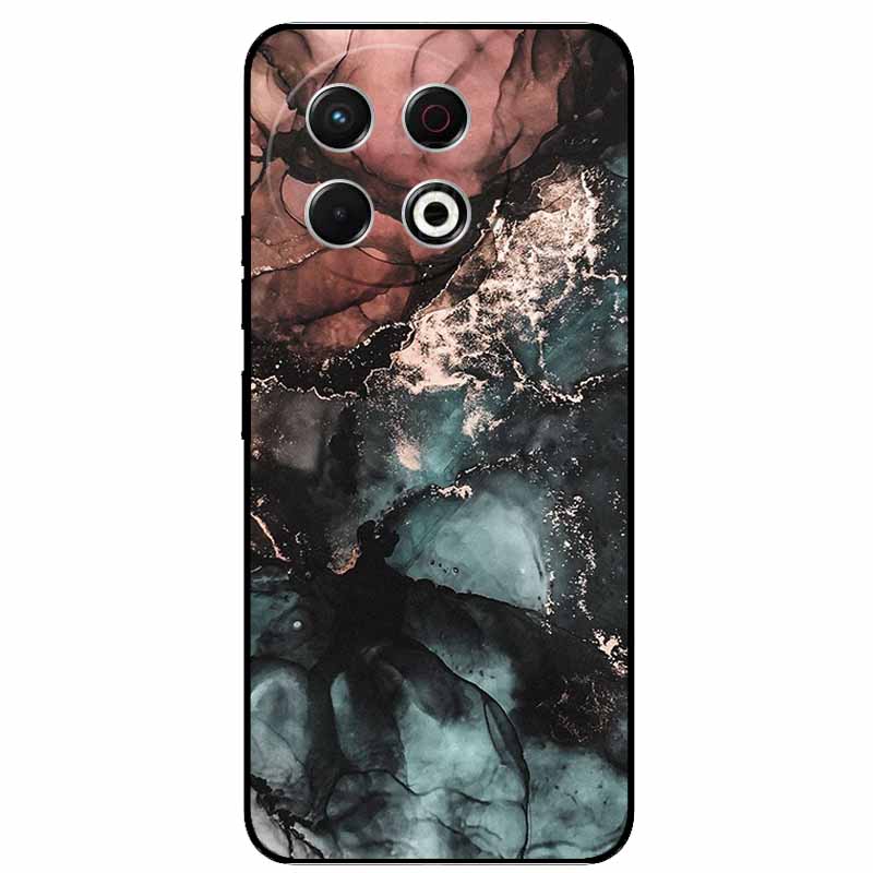 For Tecno Spark 30 Pro Case Marble Painted Silicone Back Cover Cases For KL7 Spark 30 Pro Soft Black Phone Funda Spark 30 Pro 4G