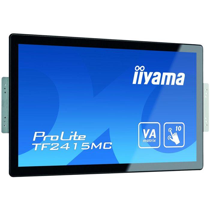 Iiyama ProLite TF2415MC-B2 moniteur à écran tactile 60,5 cm (23.8") 1920 x 1080 pixels Noir Plusieurs pressions Multi-utilisateur