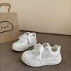 Herbst neue Plateau weiße Schuhe Kindermode vielseitiger Nischenstil lässige Sportschuhe Brotschuhe Frauen