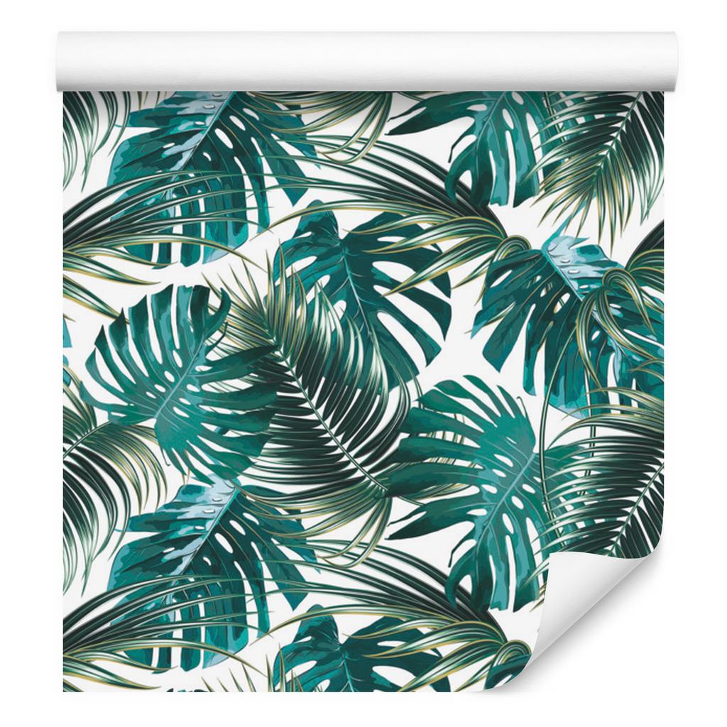 Palm and Monstera Leaves Wallpaper for Living Room and Bedroom 50x1000