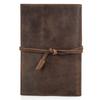 Vintage Crazy Horse Leather A5 Paper Notebook Leather Case Strap Handmade Multi-Card Office Stationery Storage Bag