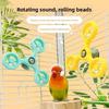 Rotating Spinner Wheel ABS Parakeet Toy New Bird Interactive Toys  Mental Enrichment Play