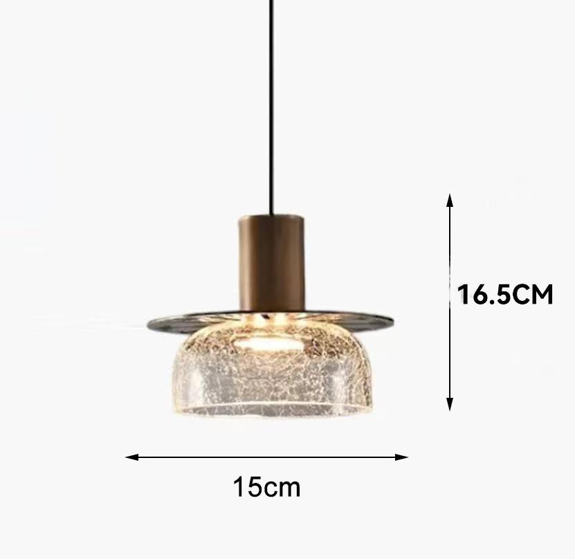 Crackle Pattern Retro Bedside Pendant Light - Modern Luxury Cafe Bar Wall Light