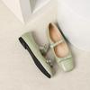 Women's 2026 Bow Single Strap Mary Jane Flats - Square Toe, Shallow Mouth, Flat Bottom