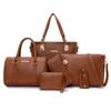 Women's bag new trendy six-piece set, mother and child bag, portable shoulder bag, messenger bag.