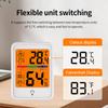 Portable Indoor Electronic Digital Temperature and Humidity Meter Magnetic Thermometer Hygrometer Precise for Home Office