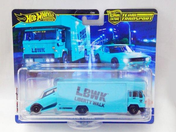 Hot Wheels NISSAN SKYLINE LBWK Nissan Skyline FLEET FLYER Team Transport Liberty Walk 2000GT-R
