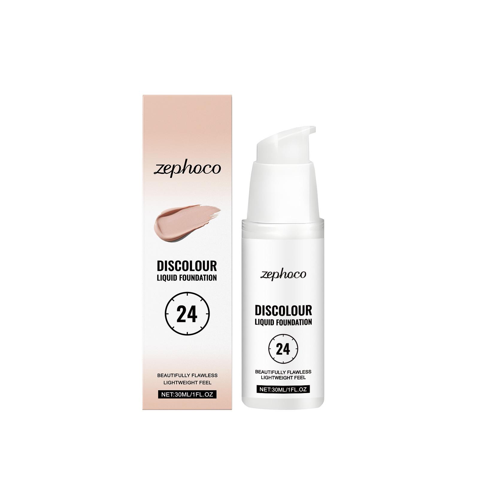 Zephoco Color-Changing Matte Foundation: Moisturizing, Long-Lasting, Natural Translucent, Concealing.