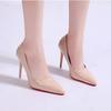 Women Shoes Red High Heels Sexy Pointed Toe Pumps Wedding Dress Shoes Nude Black Color Red Rubber Bottom High Heels