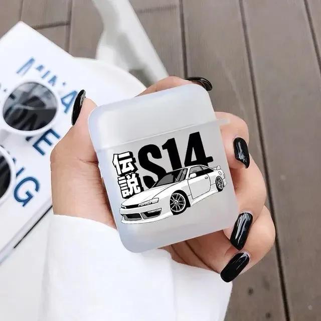 

Япония Аниме Фудзивара Такуми AE86 Initial D Чехол для наушников Airpods 4-го 3-го 2 Pro3 Чехол для Airpod 2 1 Защитный чехол Fundas Airpods 1st 2nd