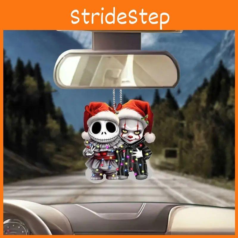 Clown Halloween It Acrylic Flat Surface Car Pendant For Auto Interior Decor