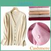 Luxurious Ladies Knitted V-neck Cashmere Sweater Cardigan With Long Sleeves And Soft Material
