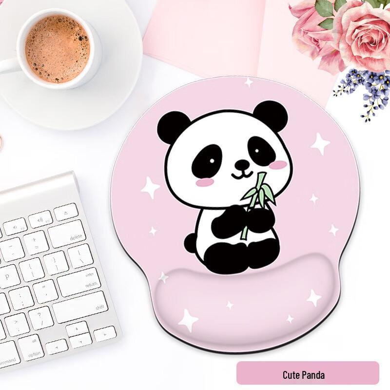 Fumide Silicone Wrist Rest Mouse Pad - Cute Panda DX