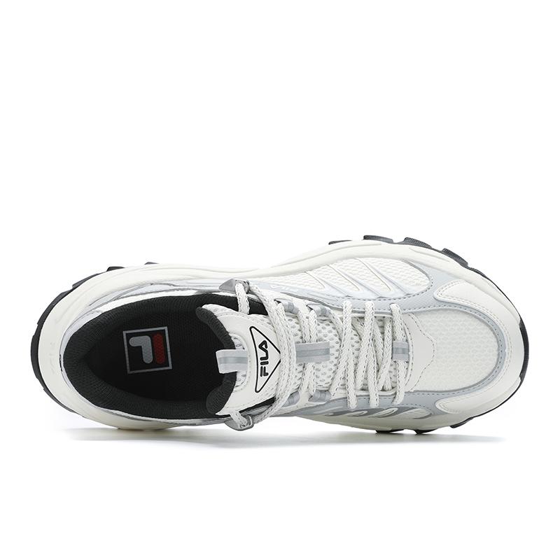 New FILA SOFIA 4 Slip Resistant Low Top Casual Shoes Women's White Gray F12W511107FSL