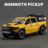 New 1:32 Dodge RAM 1000 TRX Mammoth Picku Alloy Car Model with Sound and Light Pull Back Children's Toy Collectible Birthday Gift