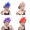Solid Color Feather Hair Accessories Headband For Ladies