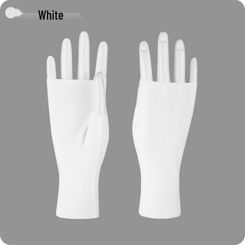 Damskie rękawiczki rowerowe bez palców z jedwabiu lodowego chroniące przed promieniowaniem UV